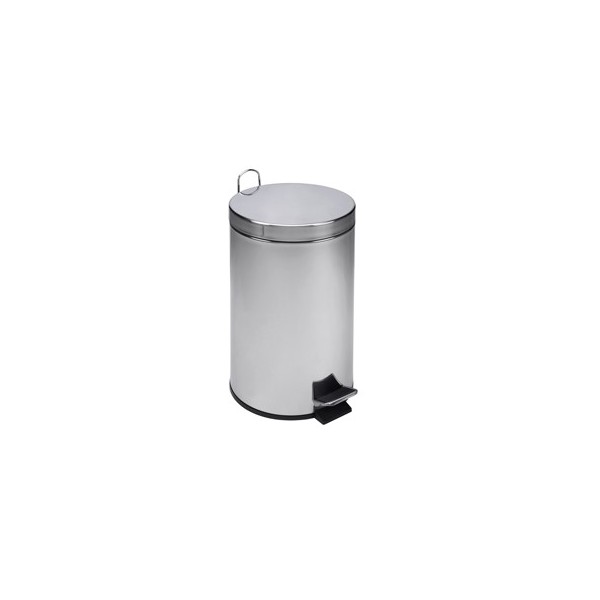 Pattumiera 12Lt a pedale in acciaio inox