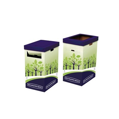 Cestino riciclo alto 31,5x60,8x42,7cm Fellowes - Conf da 2 pz.