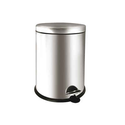 Pattumiera a pedale Bin Basic 12L in acciaio inox