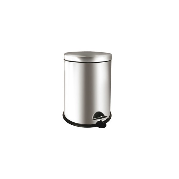 Pattumiera a pedale Bin Basic 12L in acciaio inox