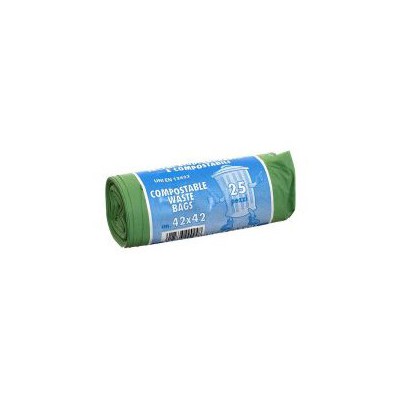 SACCHI IMMONDIZIA VERDE  COMPOST. RT.25 42X42 10LT