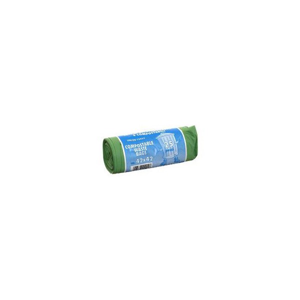 SACCHI IMMONDIZIA VERDE  COMPOST. RT.25 42X42 10LT