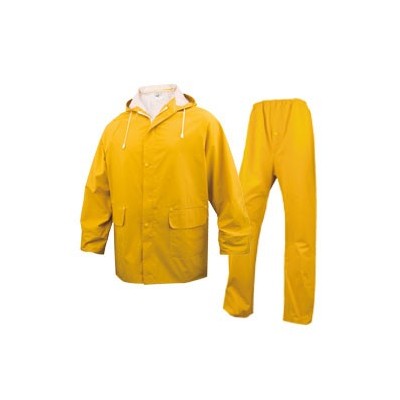 COMPLETO IMPERMEABILE EN304 Tg. L giallo (giacca+pantalone)