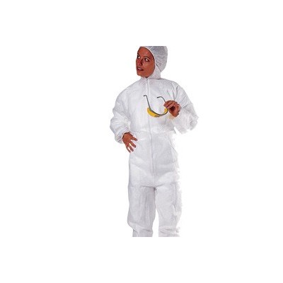 TUTA CON CAPPUCCIO PPL Tg. XL bianco MONOUSO