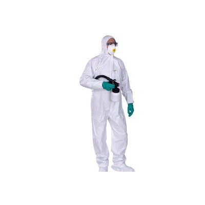 TUTA PROTEZ.DA RISCHIO CHIMICO DT115 Tg. XL bianco MONOUSO