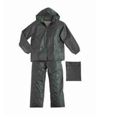 COMPLETO GIACCA E PANTALONE NYLON VERDE TG.XL